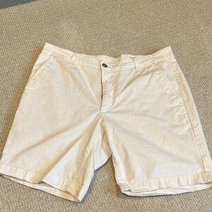 AG Adriano Goldschmied Men's Tan Flat Front Shorts
